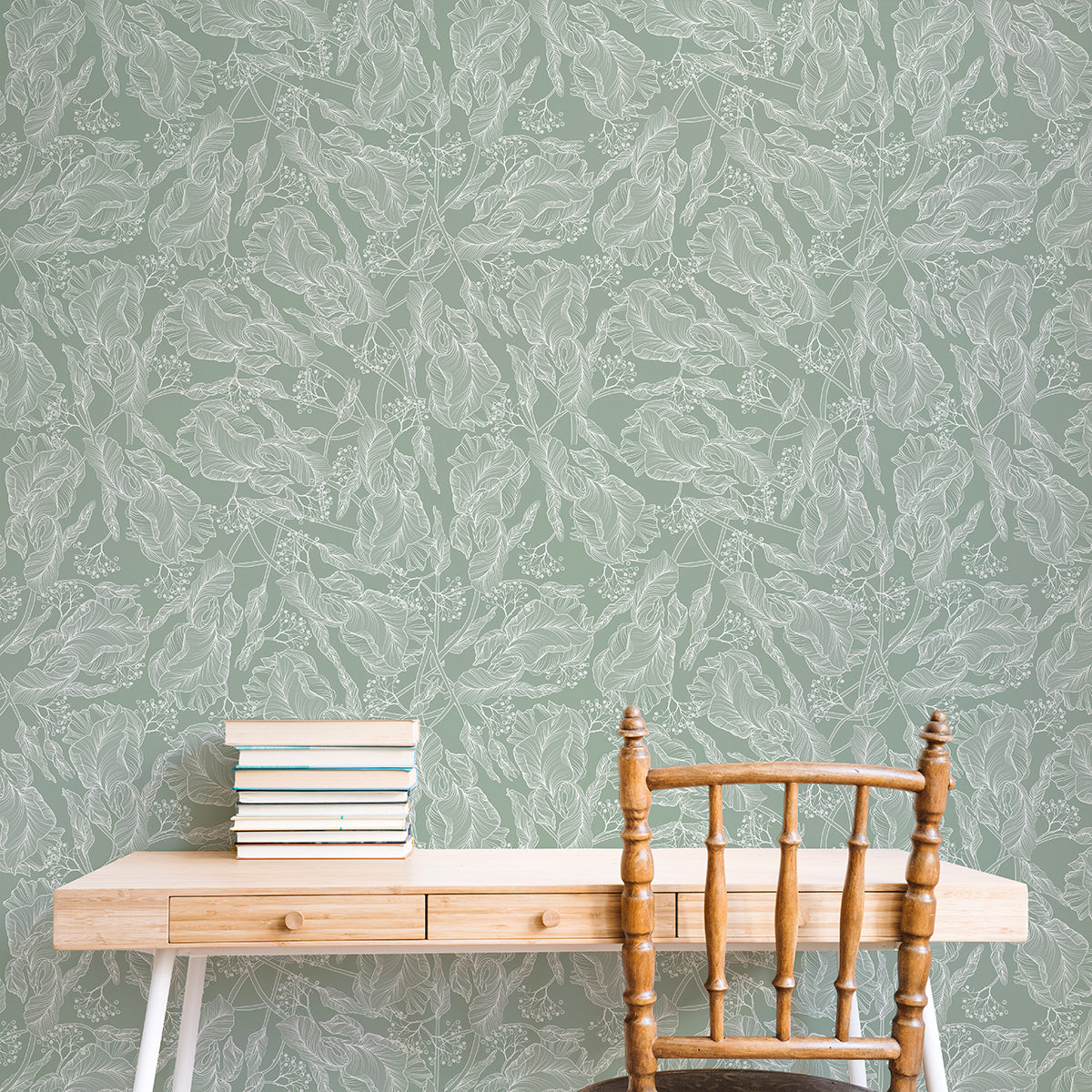 True Classic peel and stick wallpaper room mockup